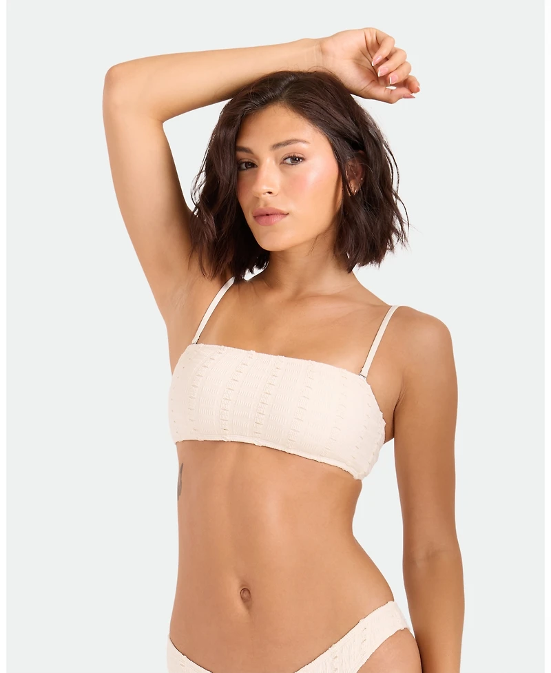Volcom Women's Low Tide Bandeau Neck Bikini Top