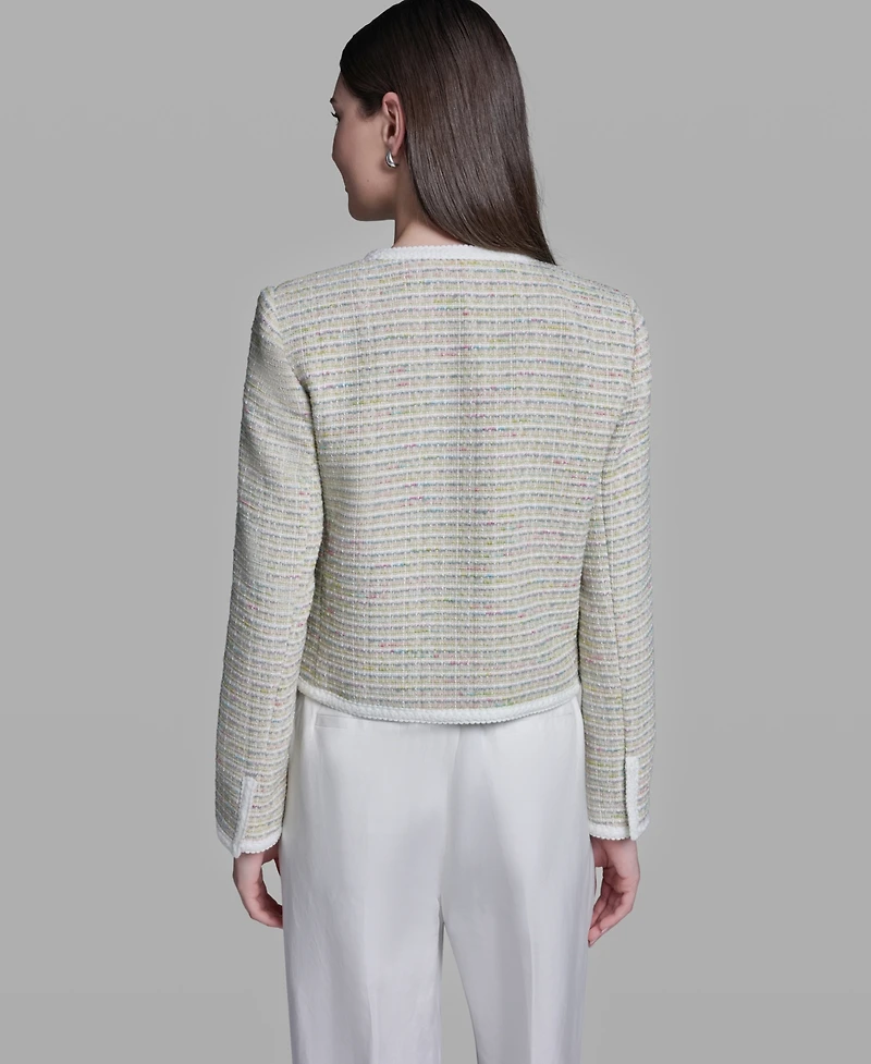 Bcbg Women's Crewneck Open-Front Jacket