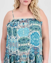 And Now This Trendy Plus Handkerchief-Hem Mini Dress, Macy's Exclusive