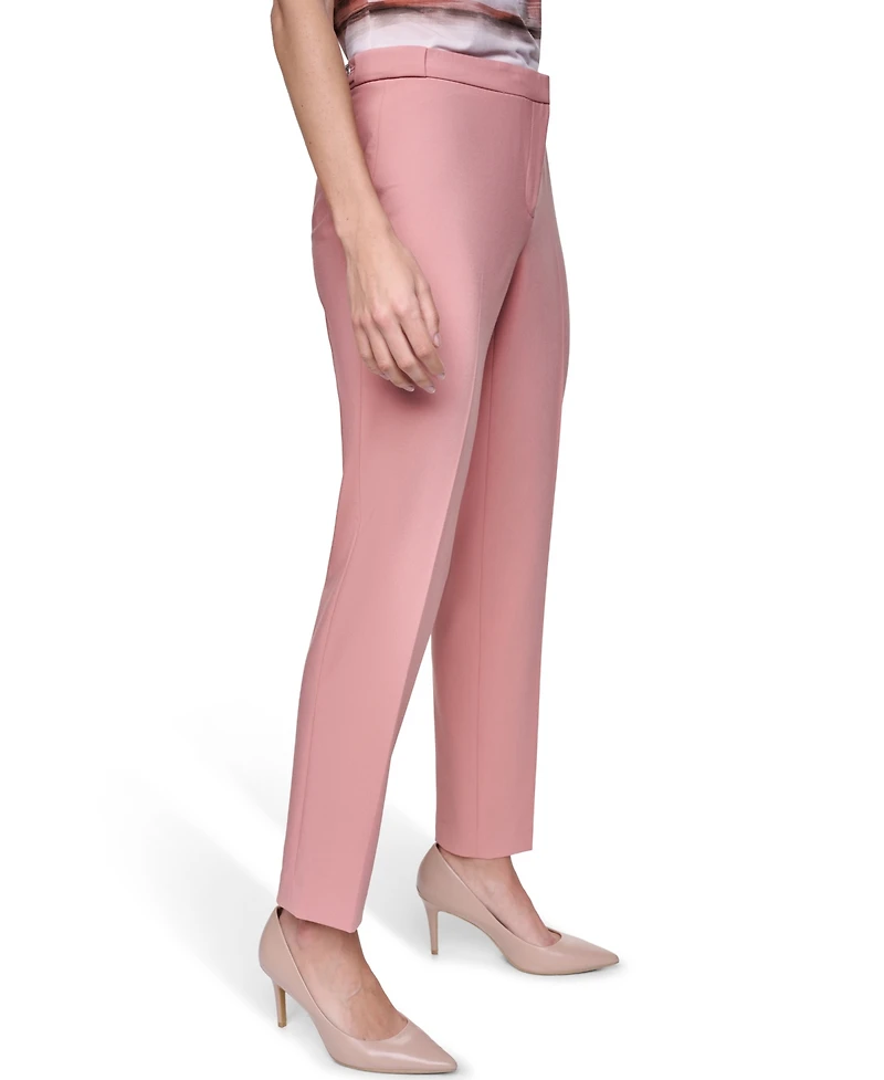Calvin Klein Women's Mid Rise Ankle Length Tapered Pants