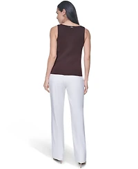 Calvin Klein Women's Square Neck Sleeveless Top