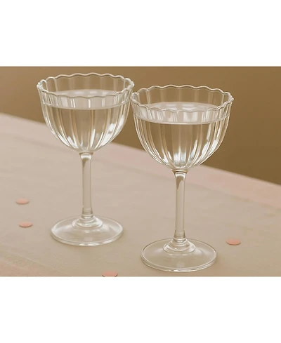 Fleck, Kira Stemware Coupes, Set of 2