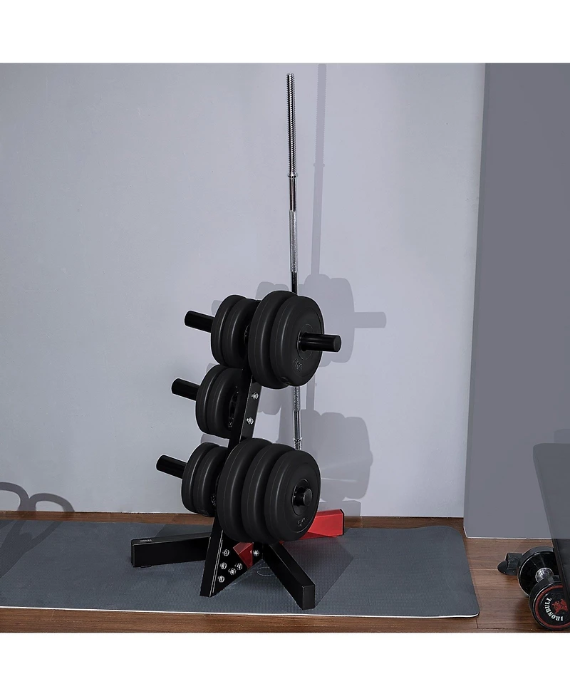 Mecale L Frame Weight Plate Rack for 2 Inch Plates 500 lbs Capacity