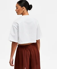 Bar Iii Women's Heavyweight Cropped Cotton T-Shirt