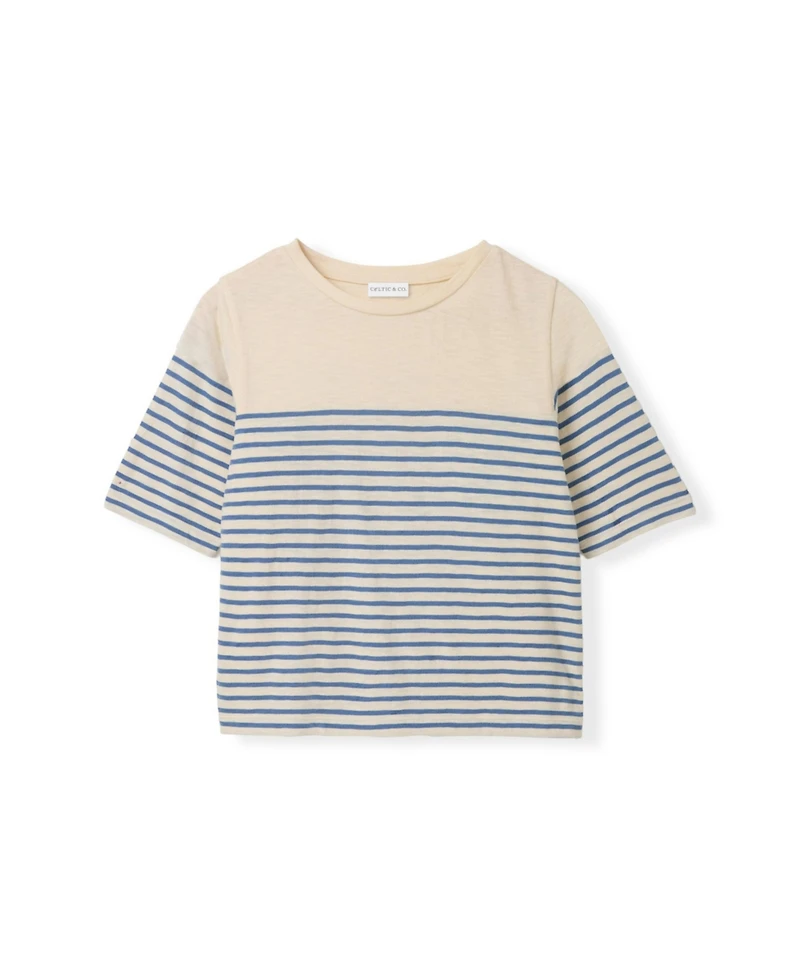 Celtic & Co. Women's Stripe Sleeve T-shirt