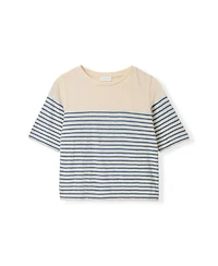 Celtic & Co. Women's Stripe Sleeve T-shirt