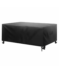 Gouun 420D Heavy Duty Waterproof Rectangular Patio Furniture Cover, 130 x 84 x 28