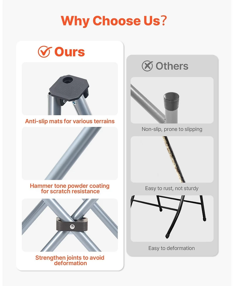 Mecale Camping Chair with Canopy Shade 330 lbs and Magazine Pocket