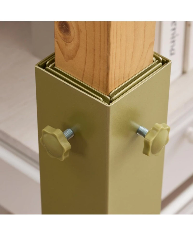 DormCo Suprima Ultimate Height Bed Risers - Carbon Steel