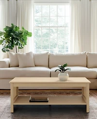 510 Design Ashlyn 41.5" Wood 2-Tier Coffee Table