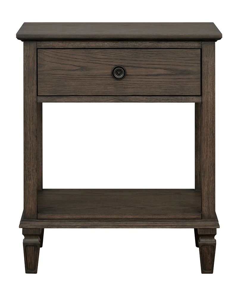 Madison Park Signature Victoria 24" One-Drawer Wood Bedside Table