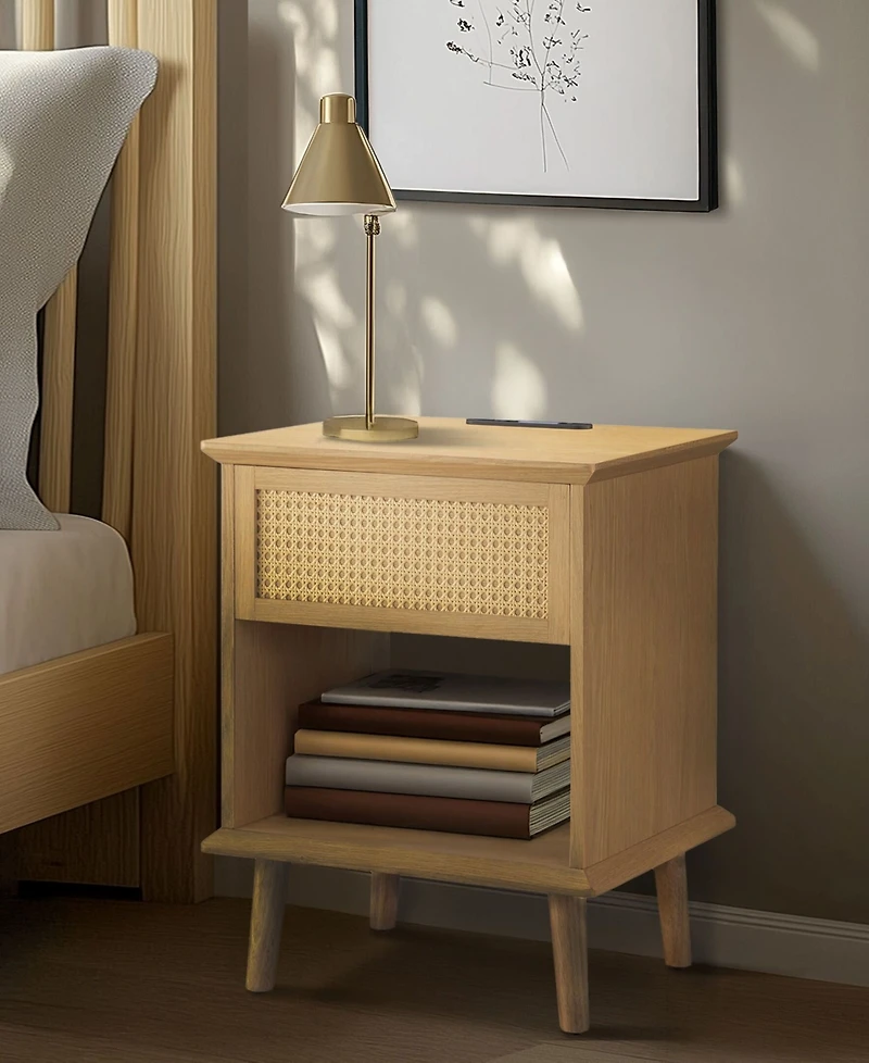 510 Design Teagan 23.75" Wood Side Table