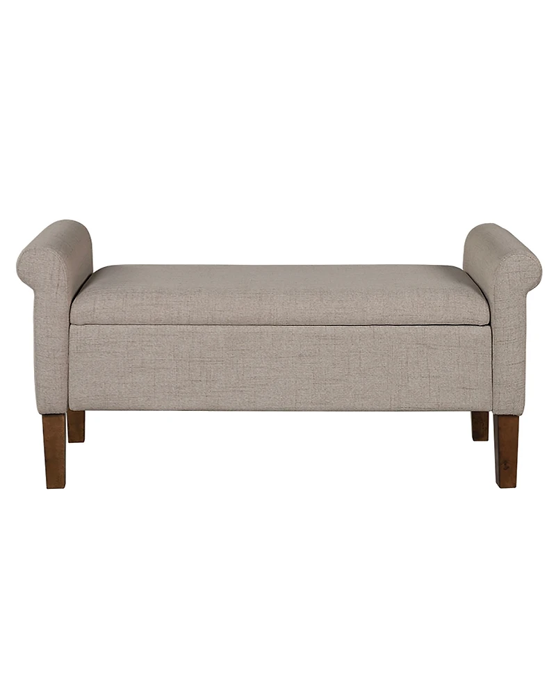 510 Design Aubrey 46" Upholstered Storage Bench