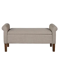 510 Design Aubrey 46" Upholstered Storage Bench