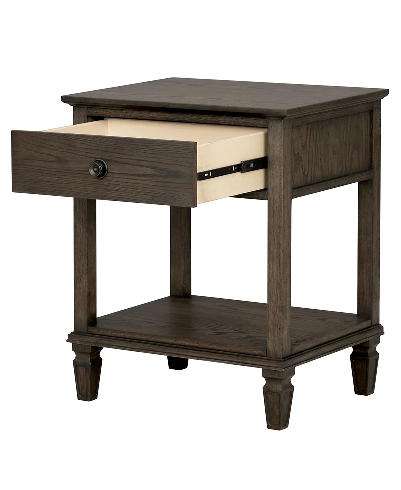 Madison Park Signature Victoria 24" One-Drawer Wood Bedside Table