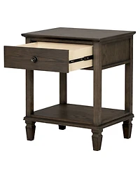 Madison Park Signature Victoria 24" One-Drawer Wood Bedside Table