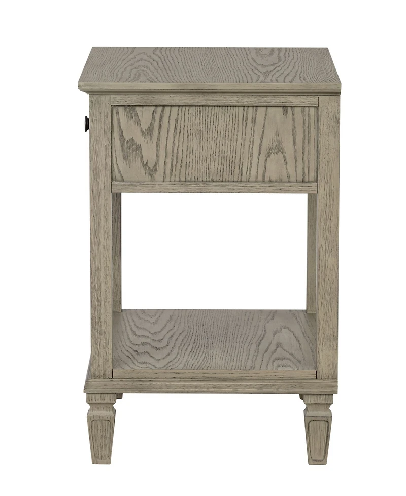 Madison Park Signature Victoria 24" One-Drawer Wood Bedside Table
