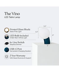 Brightech Vino Dimmable Led Table Lamp with Arc Design
