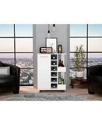 flynama Bar Cart with 2 External Shelves