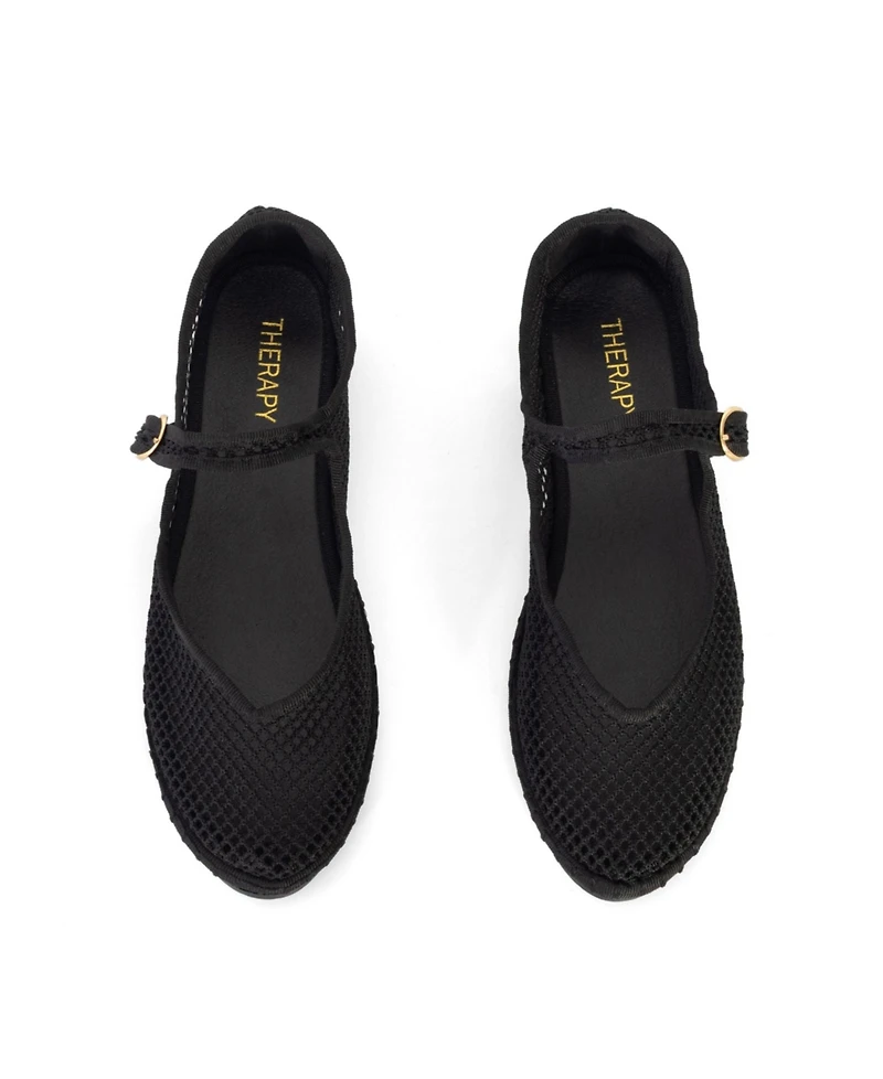 Therapy Australia Women's Alicante Round Toe Mary jane ballet flats
