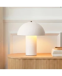 Brightech Alba Mushroom Led Desk Lamp with Frosted Glass Dome Shade