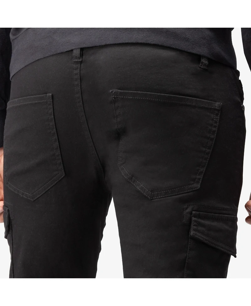 X-Ray Men's Slim Fit Commuter Chino Pant with Cargo Pockets