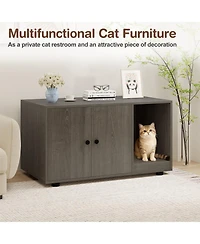 Cozito Hidden Cat Litter Box with Scratching Board