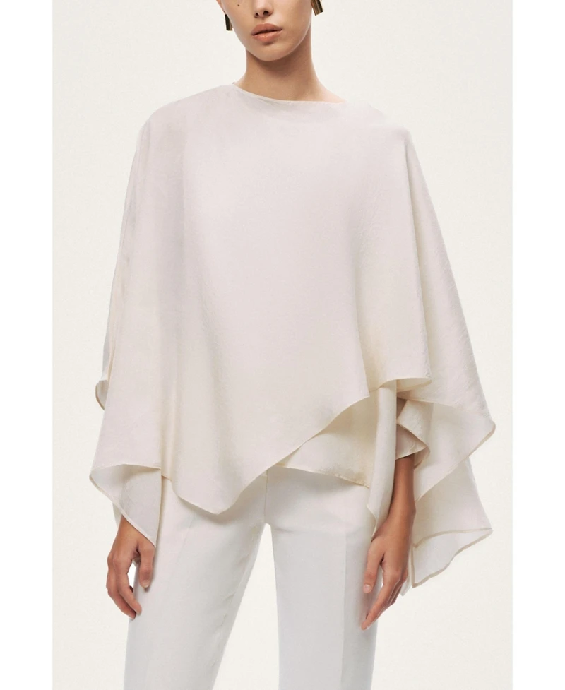 Nocturne Women's Fluid Cape Blouse