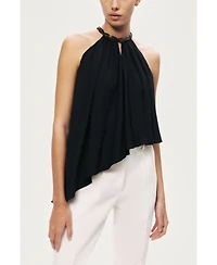 Nocturne Women's Embellished Halter Blouse