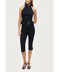 Nocturne Women's Halter Neck Structured Top