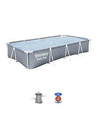 Bestway 12' x 6'7" x 26" Steel Pro Above Ground Swimming Pool Set