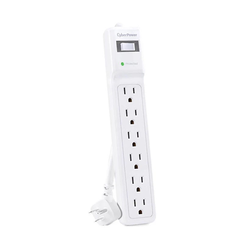 CyberPower Essential Series 6-Outlet Surge Protector with Power Cord