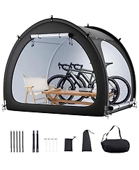 Gouun Outdoor Bike Storage Tent for 4 to 5 Bicycles with Dual Doors