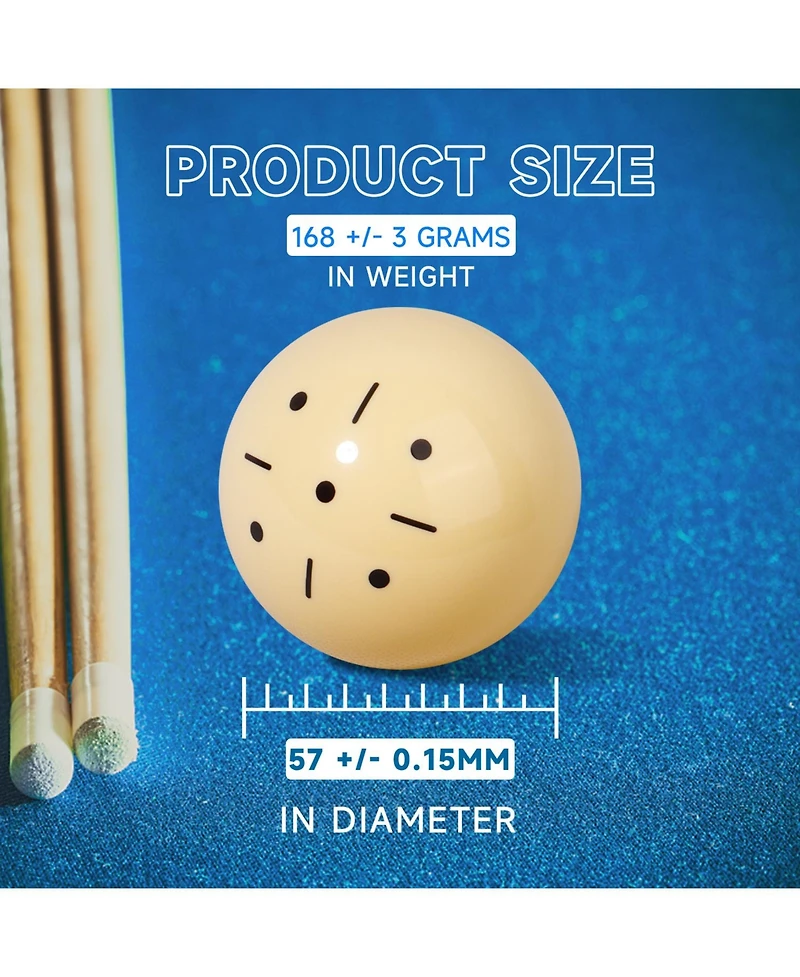 Gse Games & Sports Expert 2 1/4-Inch 6 Training Cue Ball, Aaa-Grade Pro Cup Billiard Cue Ball