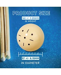 Gse Games & Sports Expert 2 1/4-Inch 6 Training Cue Ball, Aaa-Grade Pro Cup Billiard Cue Ball