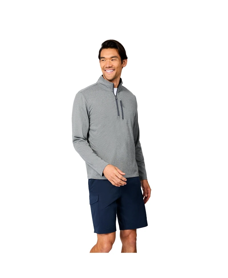Free Country Men's Tech Double Face Quarter Zip Shirt