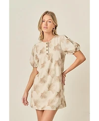 English Factory Women's Embroidery detail mini dress