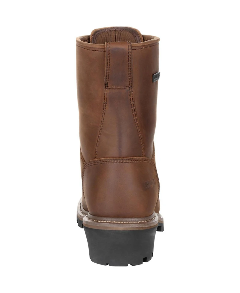 Rocky Men's Square Toe Logger Waterproof Work Boot
