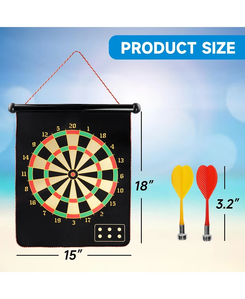 Gse Games & Sports Expert 16" Magnetic Dart/Baseball Board Set