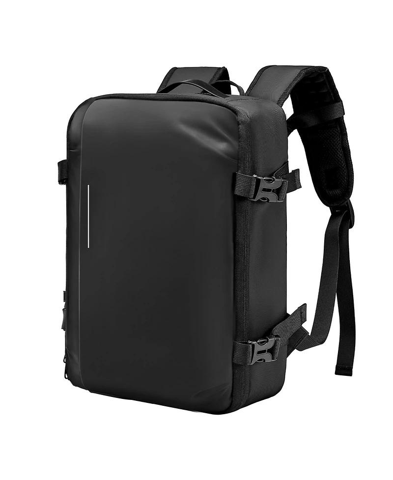 Mecale 35L Vacuum Seal Compression Travel Backpack with Air Pump, Water-Resistant Carry-On Luggage, Personal Item Bag