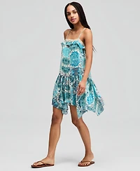 And Now This Petite Square Neck Floral Mini Dress, Macy's Exclusive