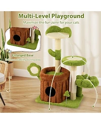Cozito Cat Tree 36 in Cute Jungle Activity Center with Condo