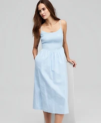 And Now This Women's Cotton Smocked Maxi Dress, Macy's Exclusive