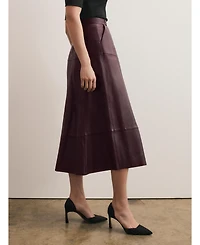 The Fold Women's Andalo Leather Skirt