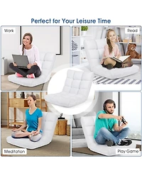 Sugift 14-Position Adjustable Cushioned Floor Chair