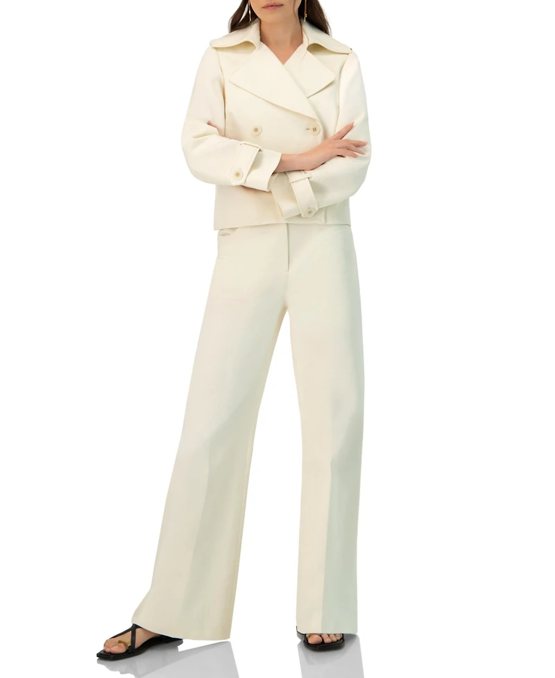 Ivonne Women's Short Cotton Trench Coat