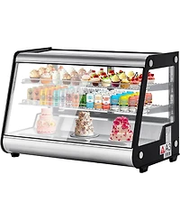gaomon 183L Cake Refrigerated, Abs + Double-Layer Tempered Glass, Countertop Bakery Display Case for Pastries, Desserts, Beverages, Ideal for Cafe
