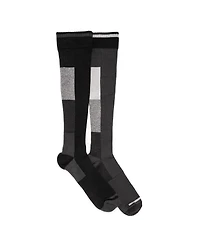 Muk Luks Men's Ruff N Tuff Work Wear Cotton Blend Compression Socks, 2 Pair Pack