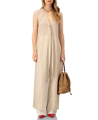 Ivonne Women's Long Light Weight Sleeveless Tunic