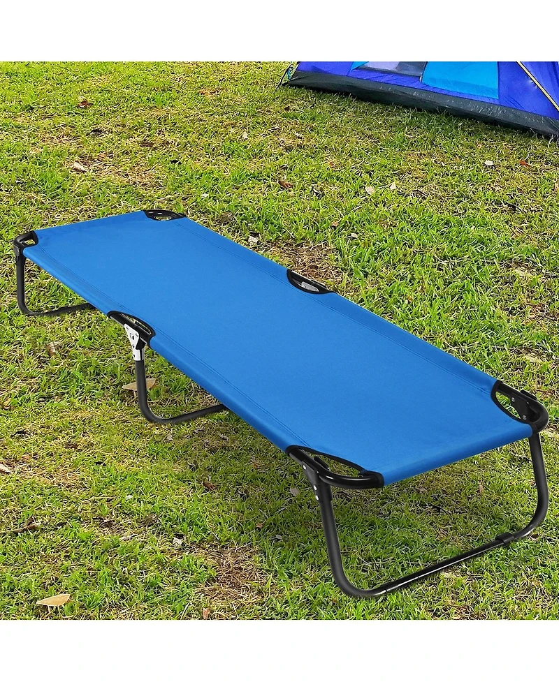 Sugift Folding Camping Bed Outdoor Portable Military Cot Sleeping Hiking